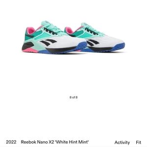 Reebok Nano X2 White/Green-Multicolor GW5147 Mens Size 9